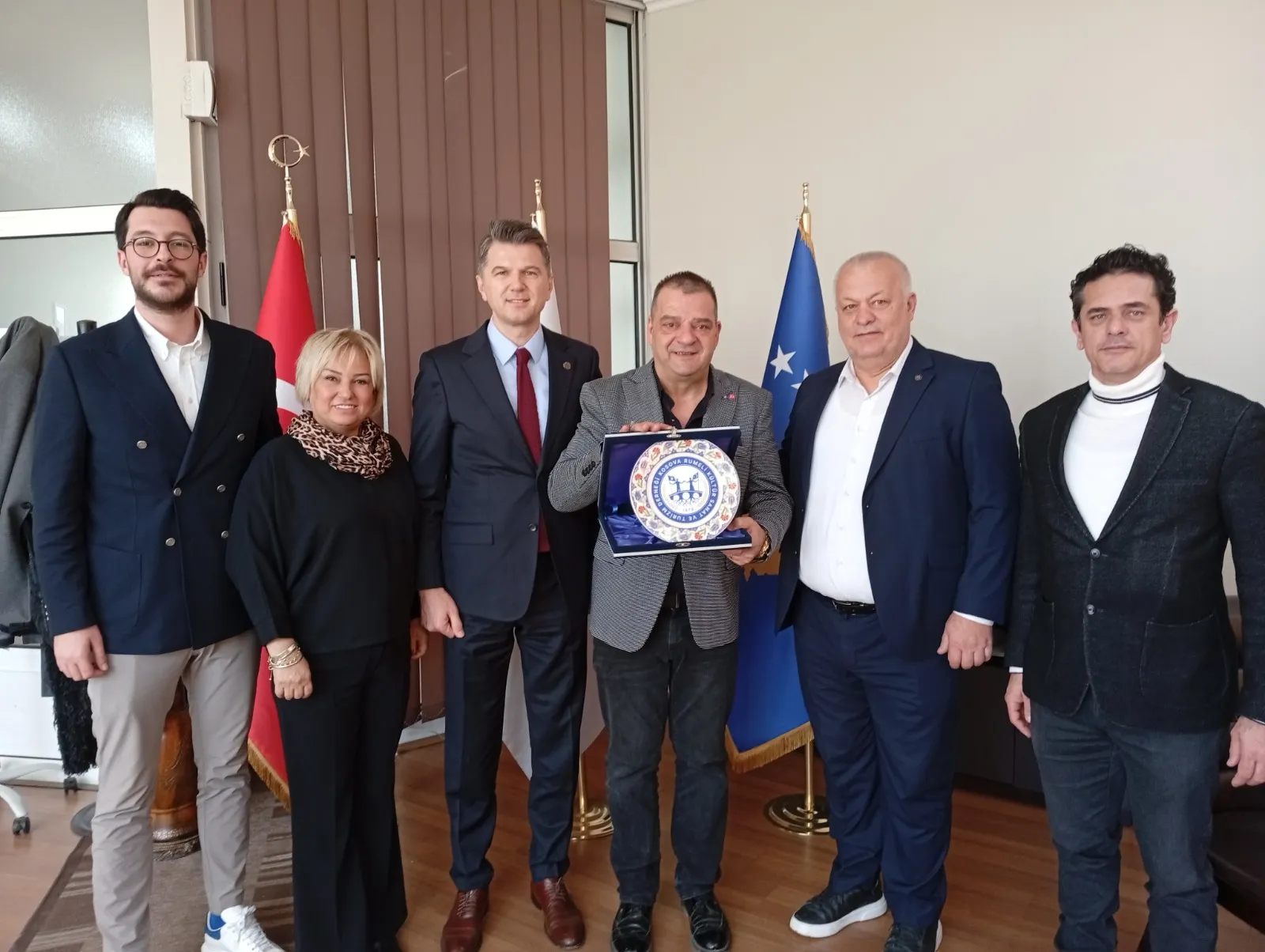 Kosova Rumeli Kültür Sanat ve Turizm Derneği'ni Odamızda Agirladık